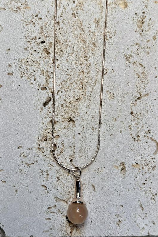 Lustre Drop Necklace Gold /30=